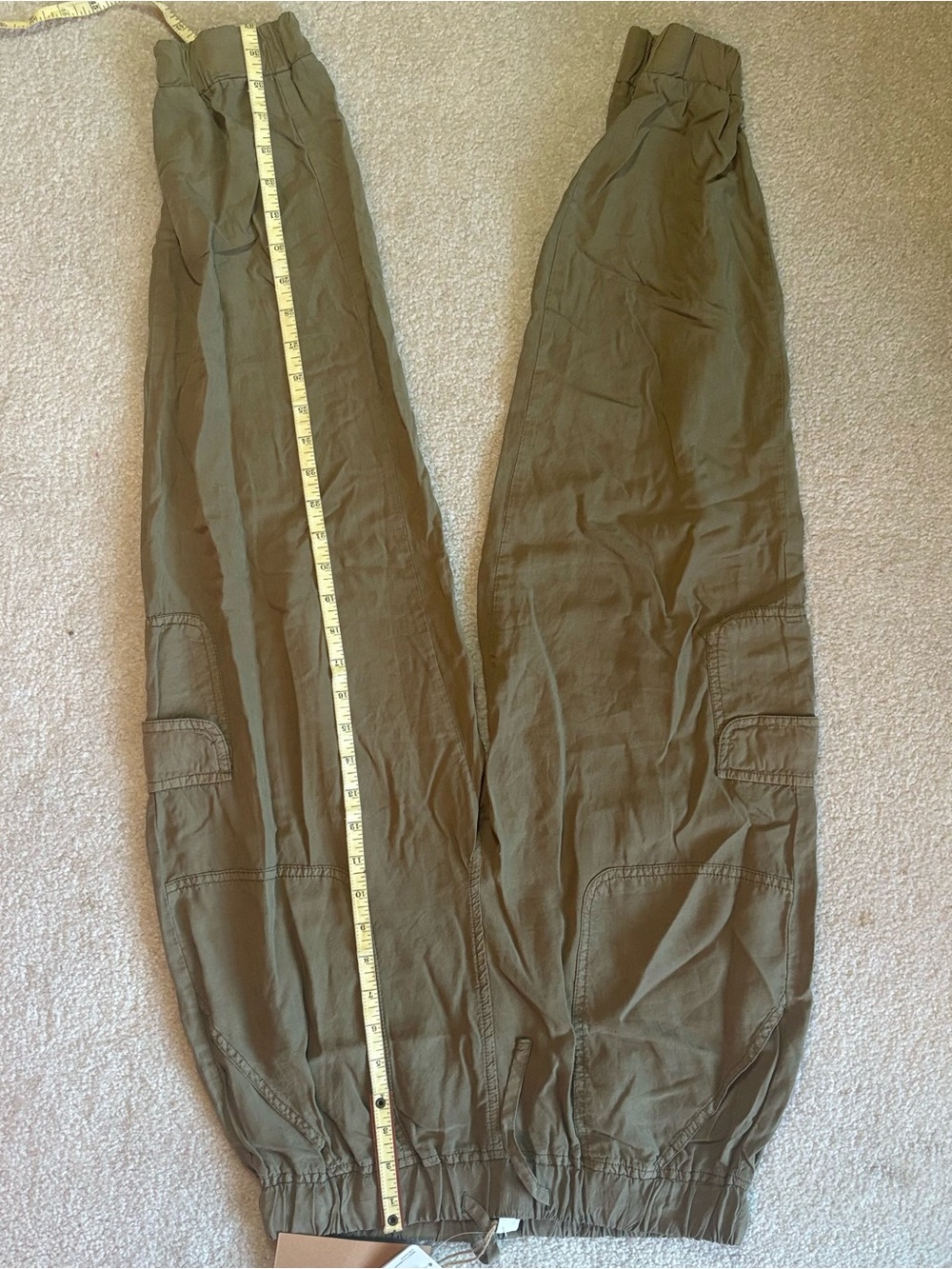 Women’s Olive Green Casual Cargo Pants